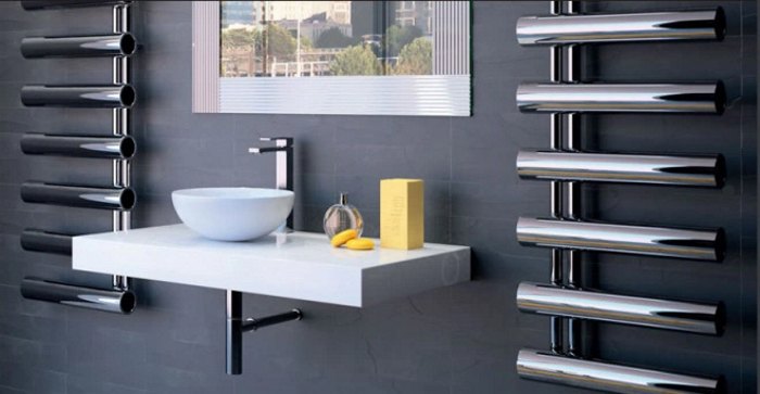 полотенцесушители - элемент интерьера ванной комнаты