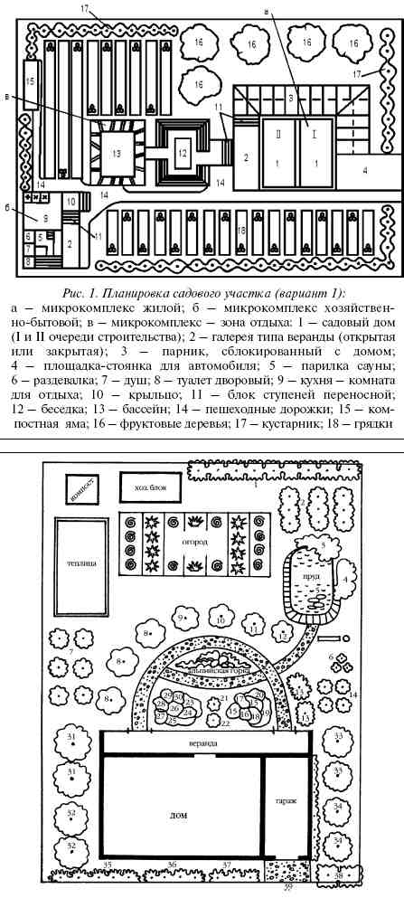 планировка дачного участка