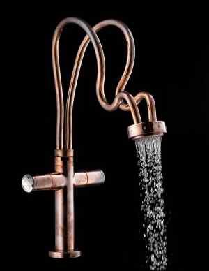 Душевой кран в стиле стимпанк